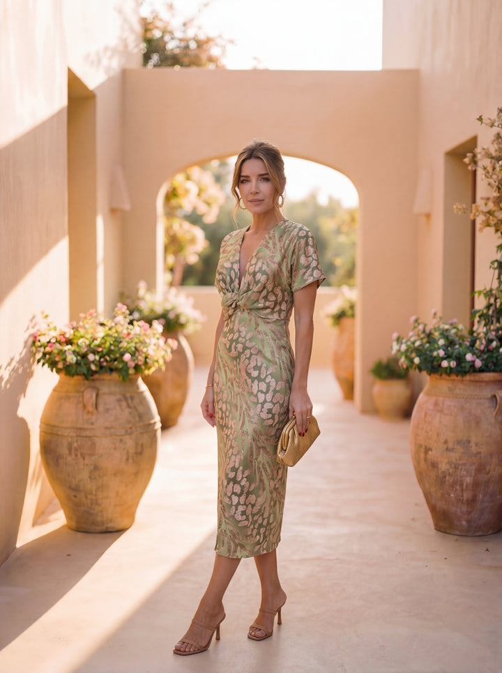 Julia | Robe élégante en tissu léger et fluide