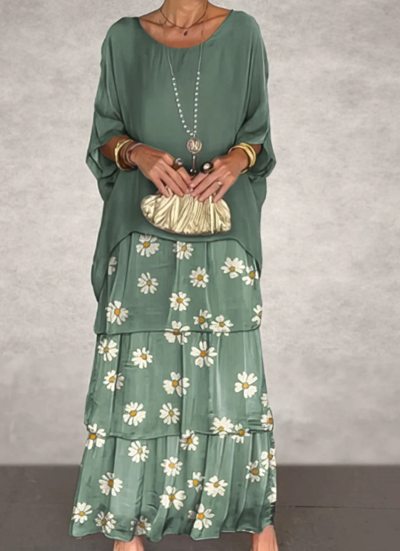 Lara | Robe Maxi Élégante Fluide