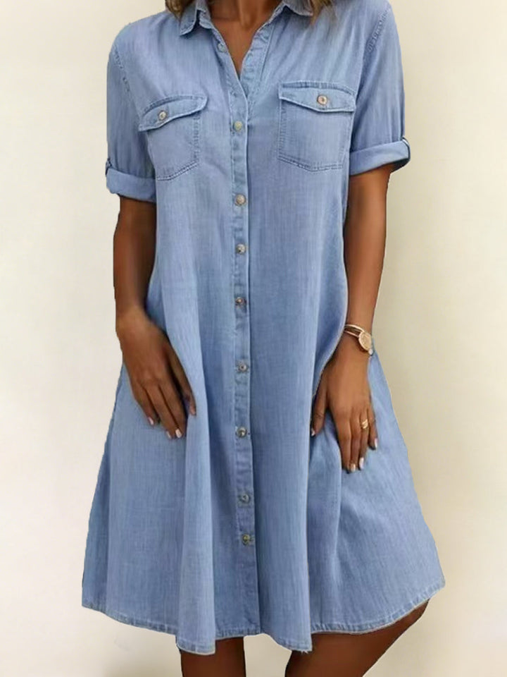 Patricia | Robe Midi en Jean Décontractée